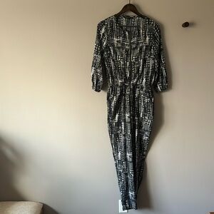 W118 BY WALTER BAKER PEAVEY JUMPSUIT INKED HOUNDSTOOTH SIZE SMALL
